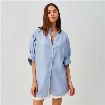 Рубашка женская MINAKU: Casual collection цвет голубой, р-р 52