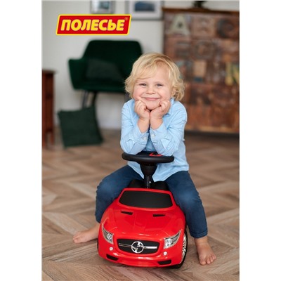 322750 Полесье Каталка-автомобиль "SuperCar" №1 со звуковым сигналом (красная)