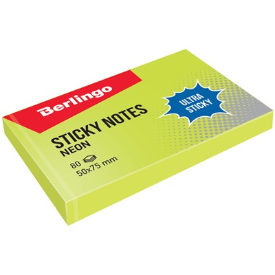 Самоклеящийся блок Berlingo "Ultra Sticky", 50*75м