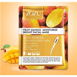 Тканевая маска для лица с МАНГО Zozu Mango Smoothing Facial Mask