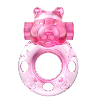 Эрекционное виброкольцо Pink bear BI-010083A