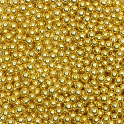 Посыпка кондитерская «Металлическое золото», 4 мм, 50 г