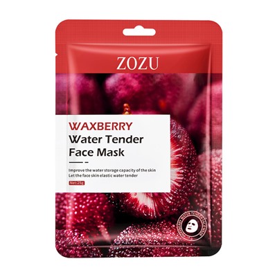 Увлажняющая тканевая маска для лица с экстрактом восковой ягоды ZOZU Waxberry Water Tender Face Mask, 25гр