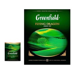 Чай Гринфилд зеленый Флаинг Драгон (Flying Dragon) 2гр/100пак