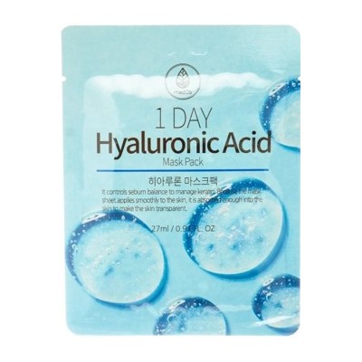 БВ MedB 1Day маска для лица тканевая Hyaluronic acid 27мл 220286