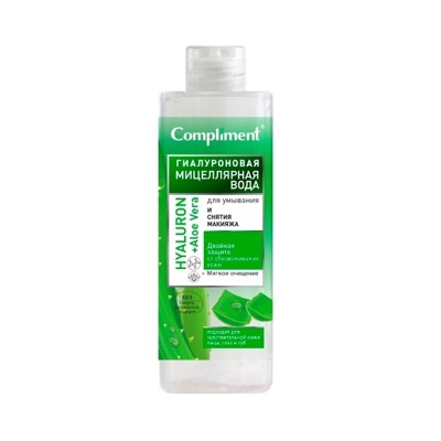 Compliment Мицеллярная Вода HYALURON+Aloe Vera 500 мл