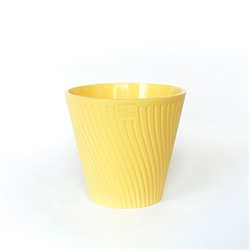Горшок для цветов с дренажной системой "Луи VipSet" 2,7л желтый (AML-2,7-07) (68)