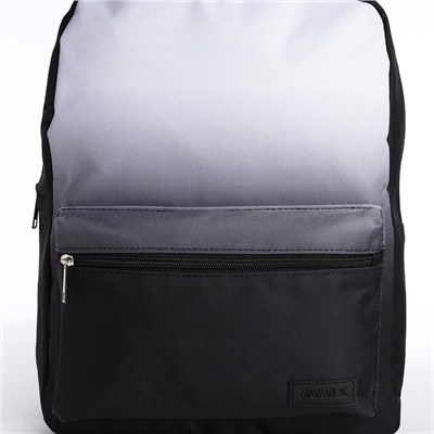 Рюкзак текстильный с белым градиентом, 38х29х11 см, 38 х цвет черный черный, отдел на молнии, цвет красный