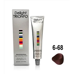 ДТ 6-68 стойкая крем-краска для волос Темный русый шоколадный красный 60 мл