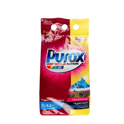 Порошок стиральный 3кг пакет Purox Universal Color&White