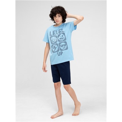 CWJB 50141-43 Комплект для мальчика (футболка, шорты),голубой