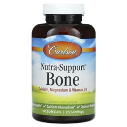 Carlson, Nutra-Support, для костей, 100 мягких таблеток