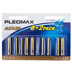 Батарейка "Samsung Pleomax " LR03-8+2BL (100/600/36000) (цена за 1 шт.)