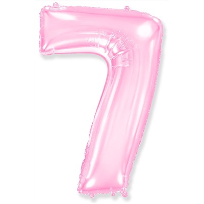 Шар Цифра "7" Розовый / Pink