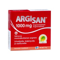 Витамины для сердца Argisan Vahva ja monivaikutteinen arginiini L-аргинин 1000 mg 60 таблеток