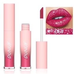 Бриллиантовый блеск для губ Diamond matte lipstick DUNUF 06