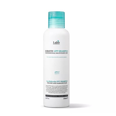 Кератиновый шампунь для для ежедневного ухода Keratin Shampoo Ph 6.0, 150 мл