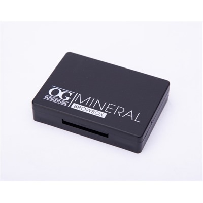 OG-EB2164 Тени оттеночные для моделирования бровей тон 03 ,(2 цвета) Mineral Browbox чёрный+коричнев