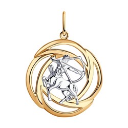 Серебряная Подвеска знаки зодиака, 93-130-01293-1