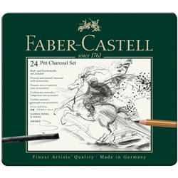 Набор угля и угольных карандашей Faber-Castell "Pi