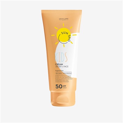 Детский солнцезащитный крем для лица и тела Oriflame Sun 360 с SPF 50