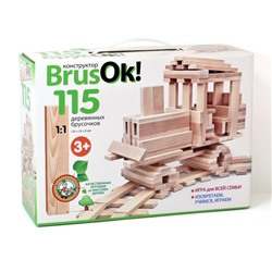 Конструктор деревянный "BrusOk!" 115 элементов (02947)  "Десятое королевство"