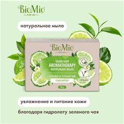 Туалетное мыло BioMio BIO-SOAP Бергамот и зеленый чай, 90 г