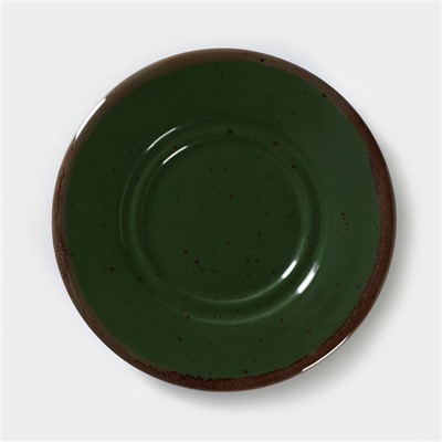 Блюдце универсальное Punto verde, d=15 см, цвет зелёный