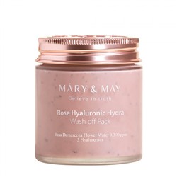 MM Глиняная маска для глубокого увлажнения Rose Hyaluronic Hydra Clow Wash off Pack