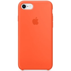 Силиконовый чехол для Айфон 7/8 -Оранжевый шафран (Spicy Orange)