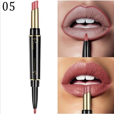 Матовая помада + карандаш подводка 2-в-1 Pudaier Duo Matte Lipstic (05)