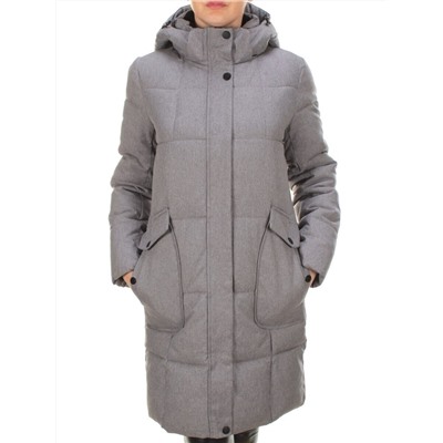 350 GRAY Пальто женское зимнее (200 гр. холлофайбера)