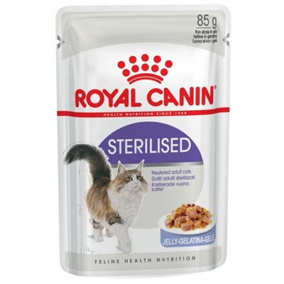 Royal Canin Sterilised для стерилизованных кошек, кусочки в желе