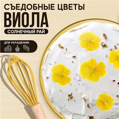 Цветы съедобные KONFINETTA «Виола солнечный рай», 5 шт.