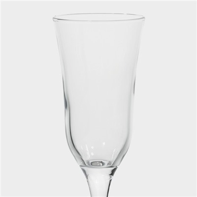 Набор стеклянных бокалов для шампанского Lav «Вальс», 190 мл, 6,7×22,5 см, 6 шт