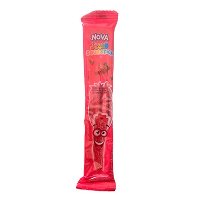 Мармелад Nova Sour Stick Strawberry (кислые палочки) 30гр.