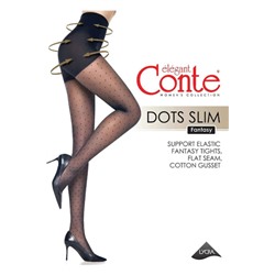 Колготки  Conte Elegant артикул Fantasy_Dots_slim Nero