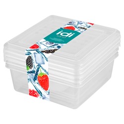 Комплект контейнеров для заморозки "Asti" квадратных 0,5л х 3 шт 1011