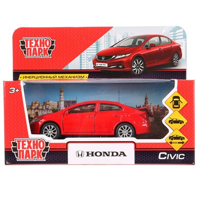 Модель CIVIC-RD HONDA CIVIC красный Технопарк  в коробке в Самаре