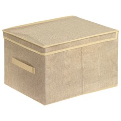 Коробка для хранения с ручкой, текстиль, размер: 30*40*25 см арт.104960