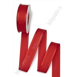 Лента репсовая с атласным краем 2,5 см*20 ярд (SF-7353) красный №26