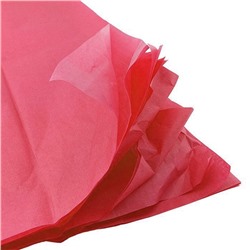 Бумага упаковочная тишью Красная / листы 50*66 см