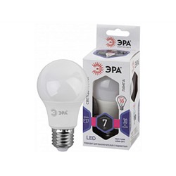 Лампа светодиодная "ЭРА" LED smd A60-7W-860-E27, груша, 7Вт (холодный свет)