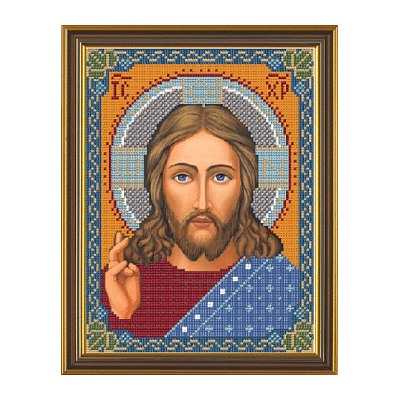 Набор для вышивания бисером НОВА СЛОБОДА арт.С9001 Христос Спаситель 18х24 см