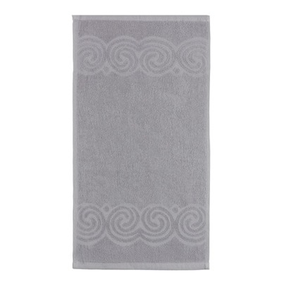 Полотенце махровое Love Life Border, 30х60 см, цвет серый, 100% хлопок, 380 гр/м2