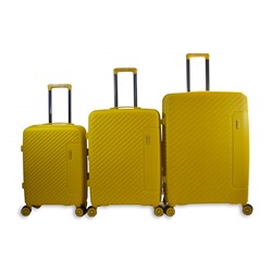 Набор из 3 чемоданов с расширением 11274 Желтый