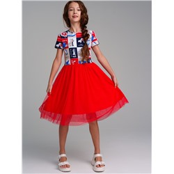 Платье Playtoday 12441162 красный,разноцветный