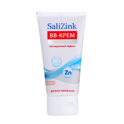 ВВ-крем с тонирующим эффектом для проблемной кожи SaliZink тон 02 бежевый, 50 мл