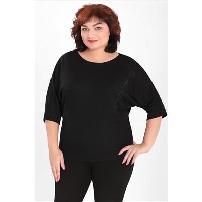 Блузка с красивой спинкой plus size