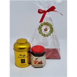 190 Подарочный набор Чай с липой медовой VIP и мёд «С Новым годом!»